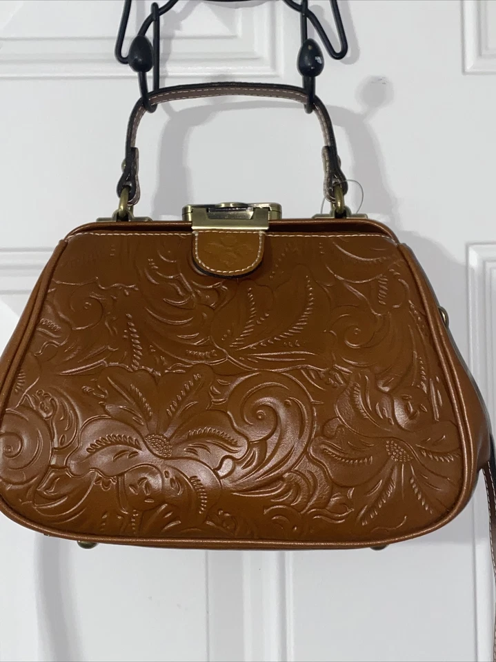 Patricia Nash Gracchi Leather Frame Satchel-florence P38407