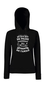 Wir rufen nicht die Polizei wir rufen die Familie l Girlie Kapuzenpullover - Picture 1 of 5