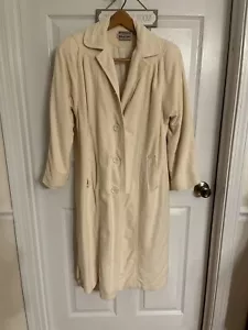 Vintage Wellington Kashmiracle Ivory long coat medium - Picture 1 of 4