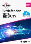 Bitdefender Total Security 2024 10 Device 1 Year Win Mac iOS Android 5 Min Email