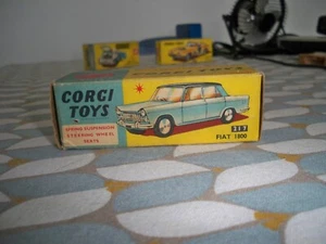 Corgi Toys n.217 - Only Box Fiat 1800 Bicolore - Foto 1 di 6