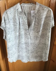 Violet And Claire Kurzarm Shirty, Blousy Off White gemustert XL Neu mit Etikett - Bild 1 von 6