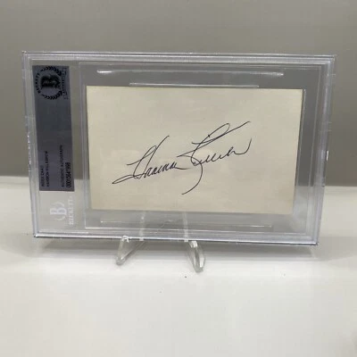 Twins Harmon Killebrew Authentic Signed 3x5 Index Card Autographed BAS Slabbed - Image 1 of 4