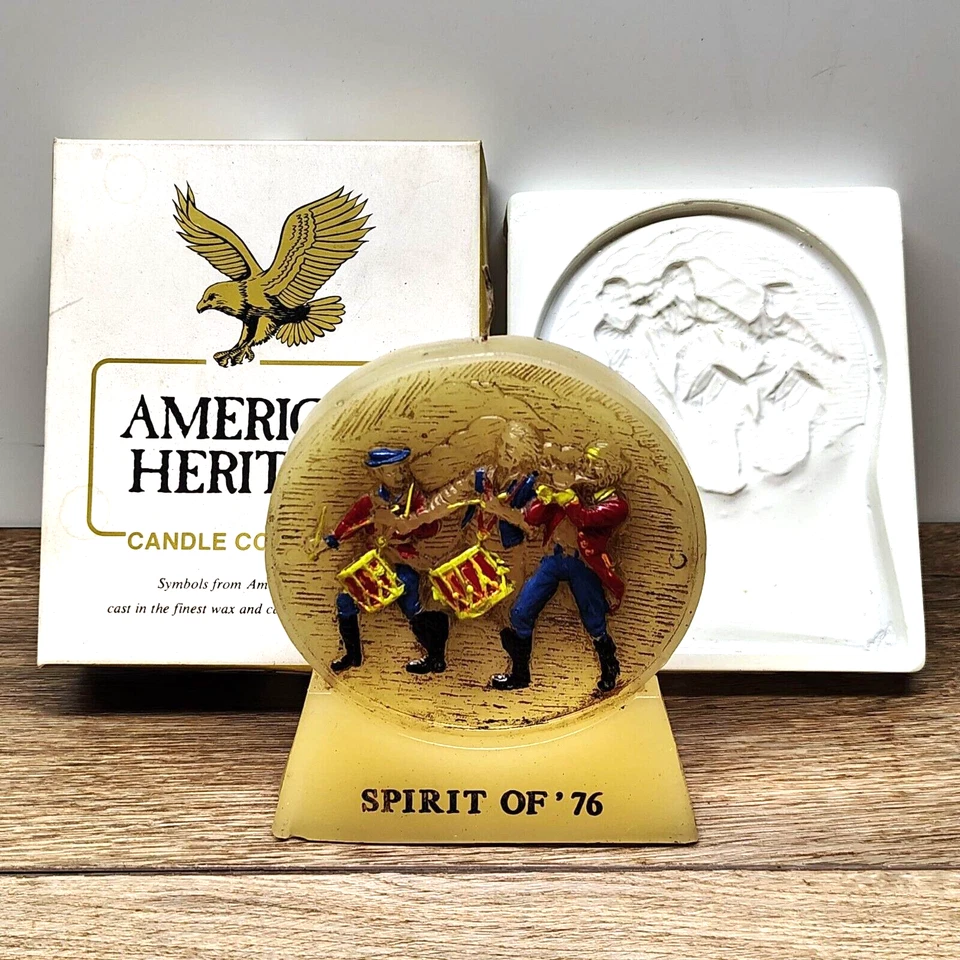 America's Candle Collection Heritage Spirit of '76 USA Hand Painted 1976 - Image 1 of 4
