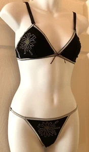 Neu mit Etikett Just Cavalli Damen-BH 34B/Bikini XS Set schwarz - Bild 1 von 11