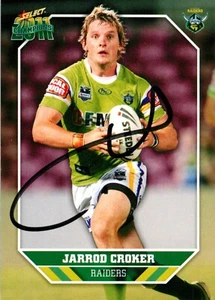 Signed 2011 Canberra Raiders NRL Select Champions Card - Jarrod Croker - Picture 1 of 3