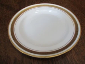 VTG 1920'S BEST BONE HEATHCOTE 8 7/8" DE DIÁMETRO GRIEGO-ORO DISEÑADO PLACA BLANCA - Imagen 1 de 7