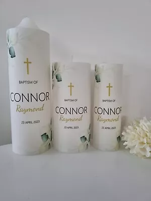 Personalised Christening/Baptism/Naming Day/First Communion Candle • 25$
