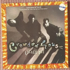 CROWDED HOUSE LOCKED OUT 4-TRACK ALL LIVE 10" VINYL EP FROM 1994, LTD EDITION - Picture 1 of 4