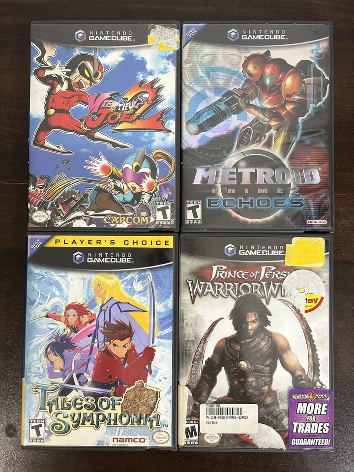 Lote 4 juegos Nintendo Game Cube Viewtiful Joe 2 Metroid prime 2 echoes tales of s Foto 1 de 4