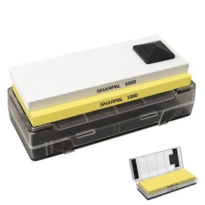 SHARPAL 140H 2PC Soak-Free Whetstone Knife Sharpener Stone Set - Picture 1 of 6