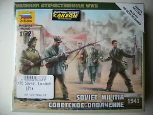 Zvezda 500786181 Soviet Militia Landwehr Figure Set - 1:72 - Picture 1 of 2