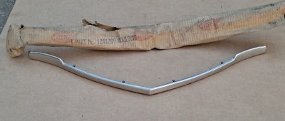 A principios de 1949 49 Plymouth P17 Deluxe NOS MoPar Frontal Acero Inoxidable CAPUCHA MOLDEADA Foto 1 de 4