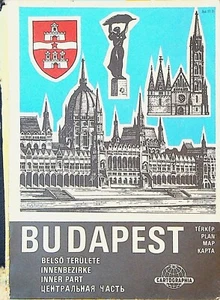 Budapest Karte Cartographia 1975 Ungarn  - Bild 1 von 3