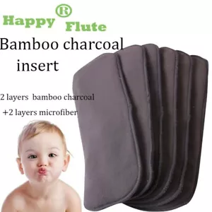 10 Stck. Qualität Baby Windeln Bambus anthrazit Futter Windel Windel Einsatz - Bild 1 von 6