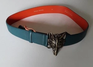 ARMAND VENTILO CEINTURE POUR FEMME EN CUIR DE VACHETTE TAILLE 80 CM VERT PIN - Picture 1 of 12