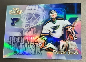 ROMAN TUREK-2001 TOPPS GOLD LABEL REFRACTOR 🏒HOCKEY CARD-BEHIND THE MASK INSERT - Picture 1 of 2