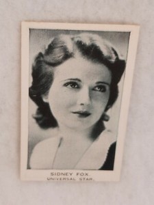 1934 Teofani Modern Movie Stars & Cinema Celebrities Sidney Fox M2