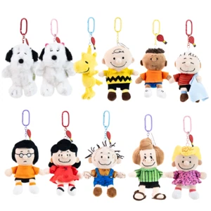 Peanuts Snoopy Keychain Plush Belle Woodstock Charlie Brown Thailand Exclusive - Picture 1 of 21