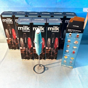 PowerLix Milk Frother handheld whisk beater foamer etc with SS stand - SET OF 10 - Picture 1 of 6