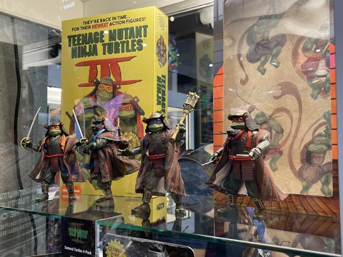 SDCC 2023 NECA TMNT - TEENAGE MUTANT NINJA TURTLES III SAMURAI VHS TAPE SET Cover