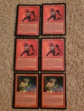 6 Mtg Nm Red 4x Convulsing Licid/ 2x Crown Of Fury
