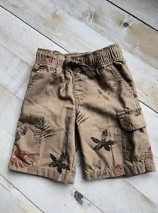 Gymboree Boys Toddler Tropical Cargo Khaki Brown Shorts Size 5 - Picture 1 of 7