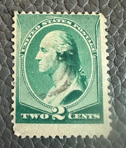 Sello verde de 2 centavos de Washington de 1887 (B) - Imagen 1 de 2