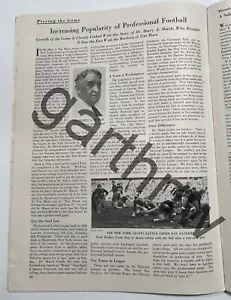 NFL 1933 HARRY MARCH & TIM MARA PITTORIAL GIGANTI + FASCINO MAGICO HOUDINI KELLAR - Foto 1 di 2