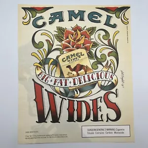 Camel Wides Cigarettes 2006 Print Ad 9.75"x12" big fat delicious tattoo art - Picture 1 of 1