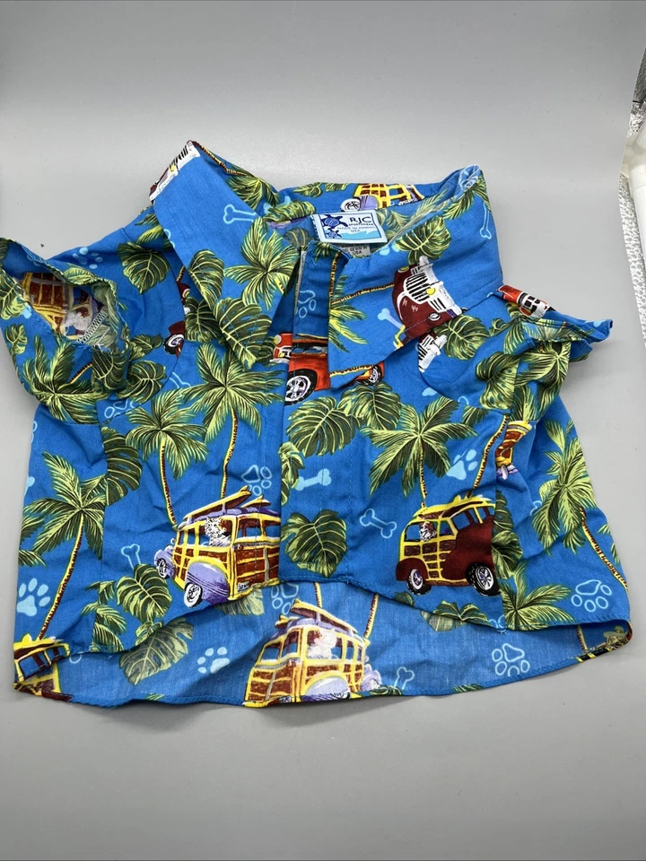 RJC Ropa Deportiva Hecha en Hawaii Aloha Tropical Coche Camisa para Perros Talla MEDIANA NUEVA SIN ETIQUETAS Foto 1 de 4