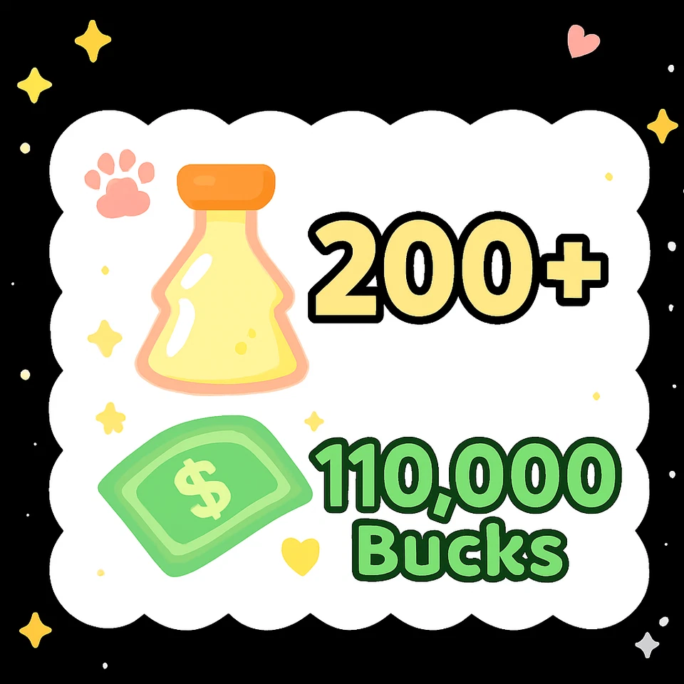 200 - 250   AGE UP POTIONS + 110K BUCKS - Image 1 of 1