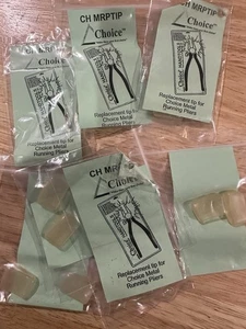 7 Set Replacement Rubber Jaw Pads 1" Stained Glass Running Pliers Inland DTI etc - Picture 1 of 1