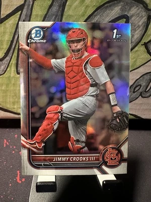 2022 Bowman Draft - Chrome Jimmy Crooks III #BDC-178 Refractor (RC) - Image 1 of 3