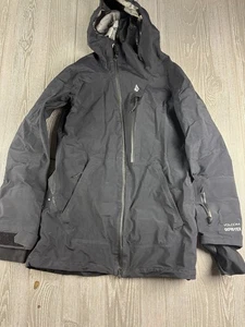Abrigo Volcom Hombre Gore Tex Talla Mediana Negro - Imagen 1 de 10