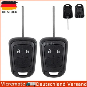 2x 2 Tasten Ersatz Schlüssel Gehäuse für Opel Corsa E Zafira Astra Meriva Mokka - Bild 1 von 8