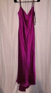 Abito da ballo in raso tono gioiello rosa acqua formale Bloomingdale's originale 400 $ taglia 4 - Foto 1 di 14