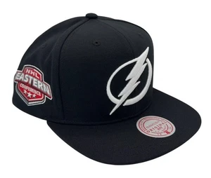 Cappello snapback Mitchell & Ness NHL Tampa Bay Lightning Conference Patch, berretto, nuovo - Foto 1 di 9