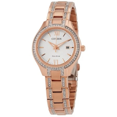 Citizen Silhouette Crystal Silver Dial Ladies Watch FE1233-52A - Image 1 of 3