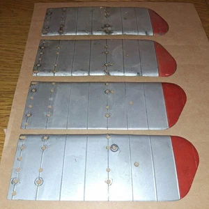 4 X(2 X #P1/2)SILVER MECCANO AEROPLANE CONSTRUCTOR MAINPLANE LARGE LEFT/RIGHT - Picture 1 of 2