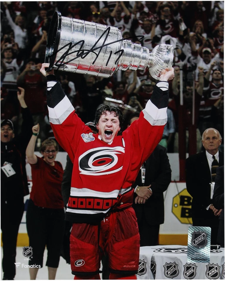 Artículo fotográfico autografiado Rod Brind'Amour Hurricanes 8x10 #14351338 certificado de autenticidad Foto 1 de 1