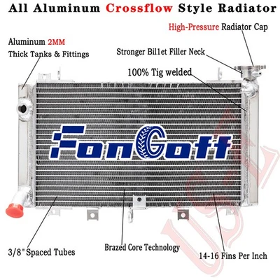 Radiador de carreras de aluminio apto para Suzuki HAYABUSA GSXR1300 1999-2007 2005 2006 Foto 1 de 4