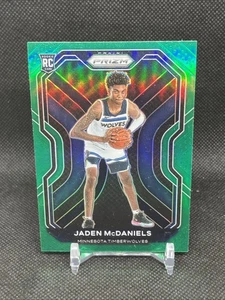 2020-21 Panini Prizm #277 Jaden McDaniels Green Prizms Timberwolves - Picture 1 of 2