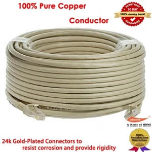 Extra Long 30m (100ft) CAT5e Networking Cable, EXTERNAL & INTERNAL, Ethernet - Picture 1 of 5