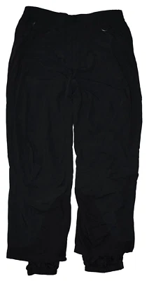 L. L. BEAN Vintage Black Mesh Lined Nylon Snowpants Ski Pants Mens L - Image 1 of 4