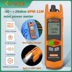 -50+26dBm KomShine KPM-11M Medidor de Potencia de Fibra Óptica Medición OPM Incorporado LED - Imagen 1 de 11