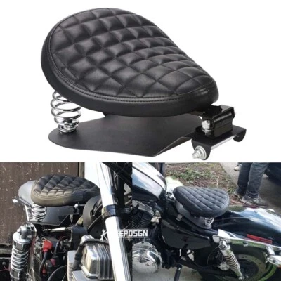 Motorcycle 3'' Spring Solo Seat Bracket Saddle For Honda Shadow VLX 600 VT - Image 1 of 4