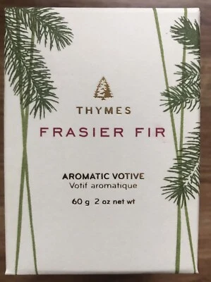 Thymes Aromatic Votive- Frasier Fir 60g/2oz Holiday Candle New Christmas - Image 1 of 4
