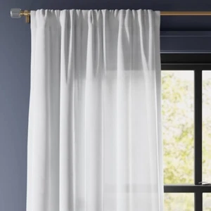 💕 Umbral 2pk 54"x63" Filtrado de Luz Farrah Paneles de Cortina Blanco - Imagen 1 de 7