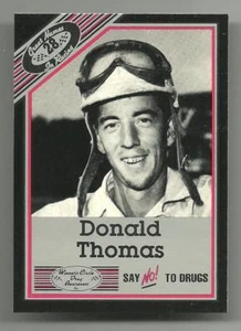 1989 Vintage Winners Circle #28 Donald Thomas Race Card NrM Hi Grade - Picture 1 of 1